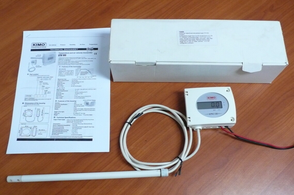 Kimo CTV100-VOD300 Temperature & Air velocity transmitter