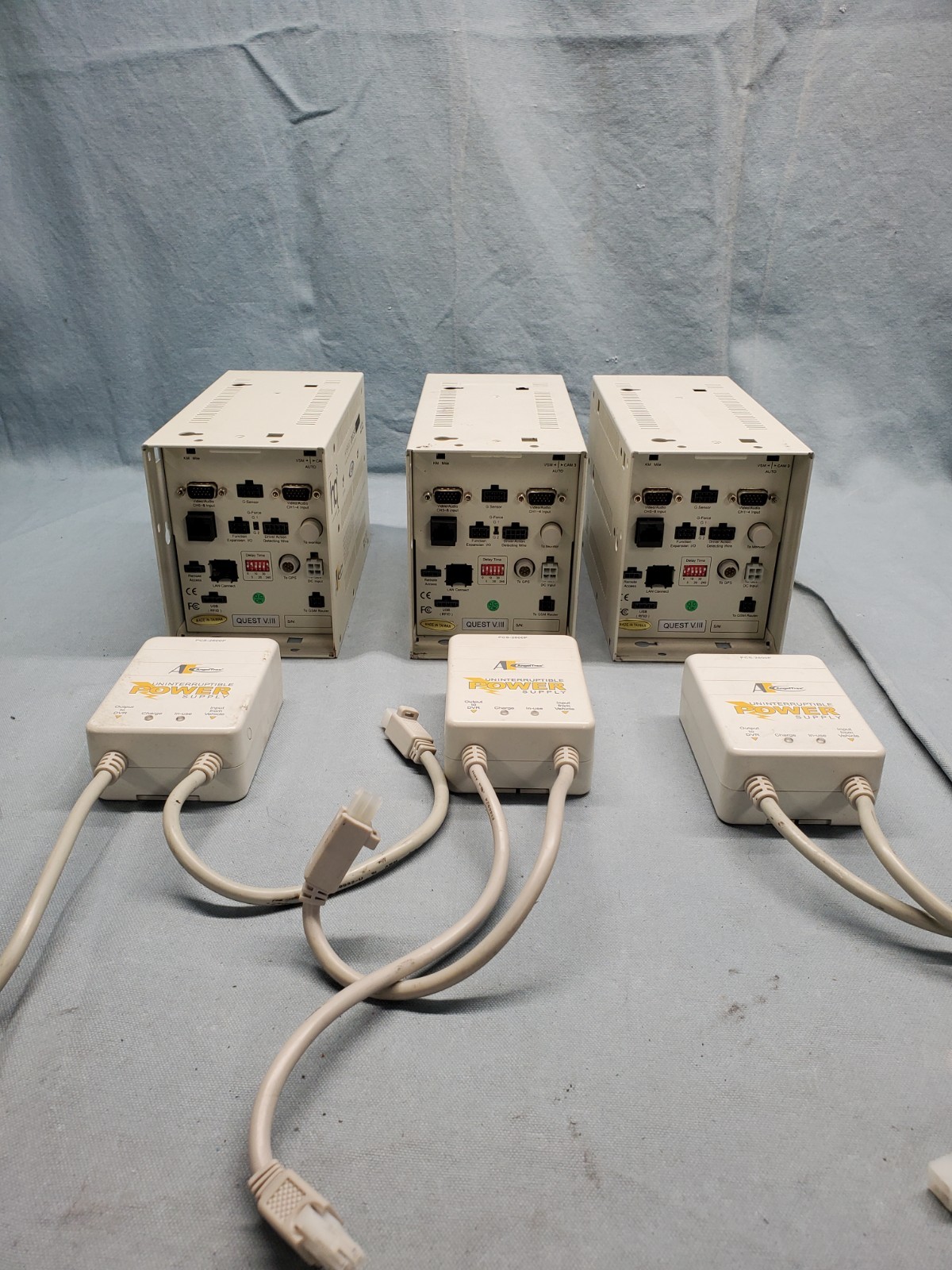 Lot of (3) Hybrid Quest AngelTrax Modular MDVR Recording System HC Series #H5 18