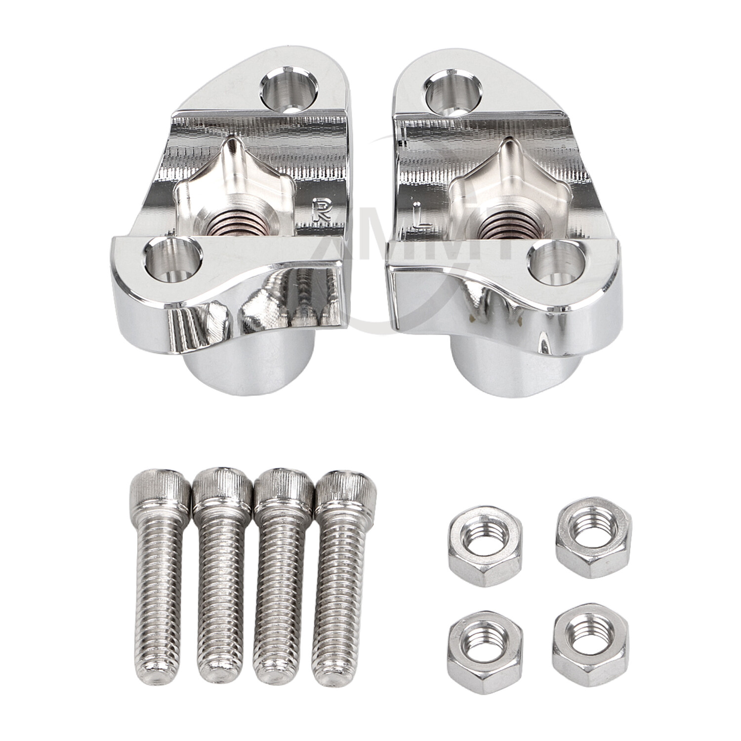 2" Tall Handlebar Risers Bottom For Harley Dyna Fat Boy Softail Road King Glide