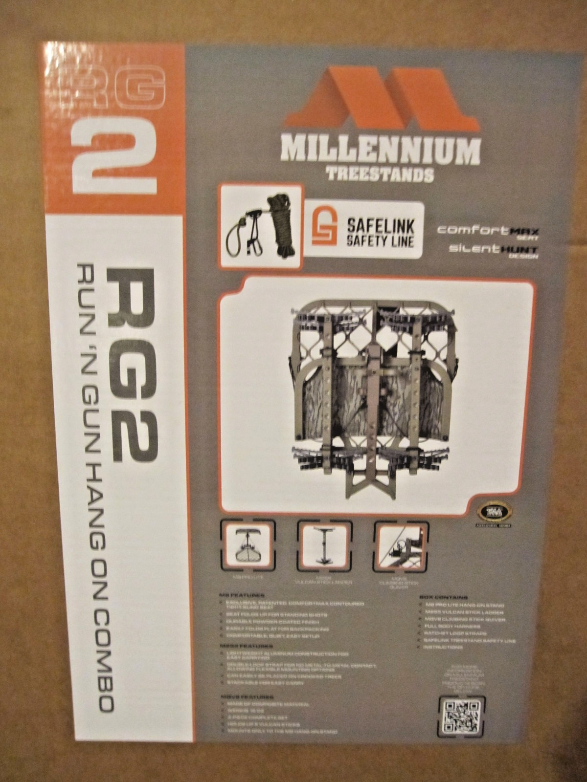 MILLENNIUM Run & Gun Hang On Hunting Treestasnd Combo-New