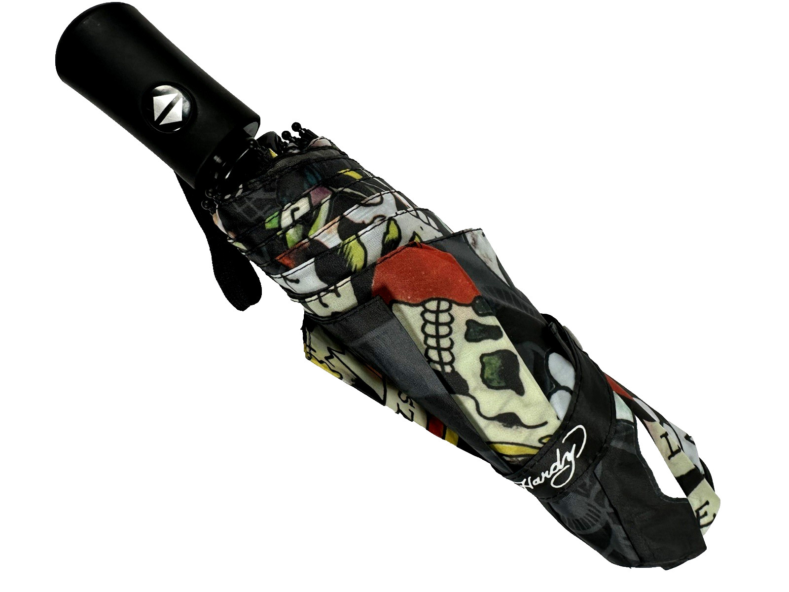 Ed Hardy Skull Tattoo Umbrella Auto Open Close Compact Goth Y2K