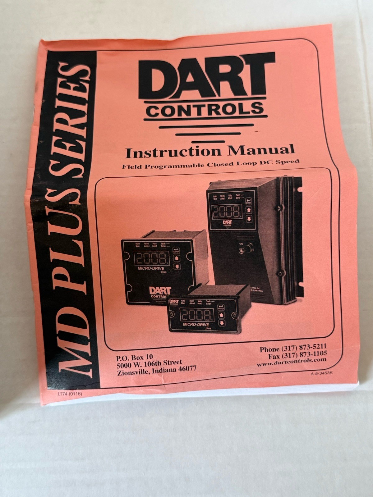 Dart Controls MD50E, NEMA 4 Closed loop microprocessor based DC motor Speed Cont