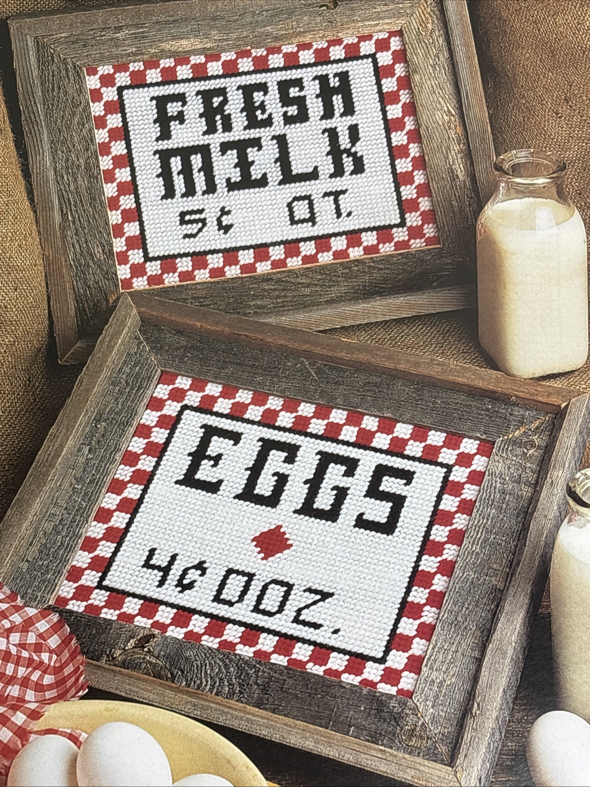 Old Time Store Signs Annie's Attic Plastic Canvas Pattern Page