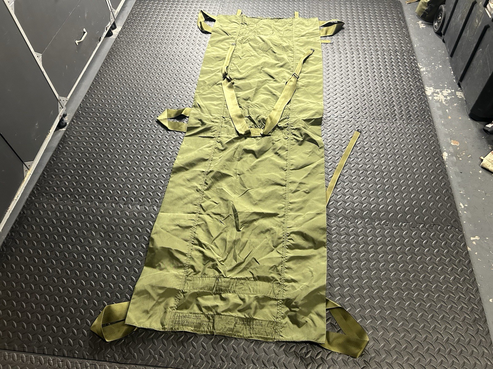 USGI Frameless Nylon Litter Carrier Stretcher OD Green Military Surplus Medic