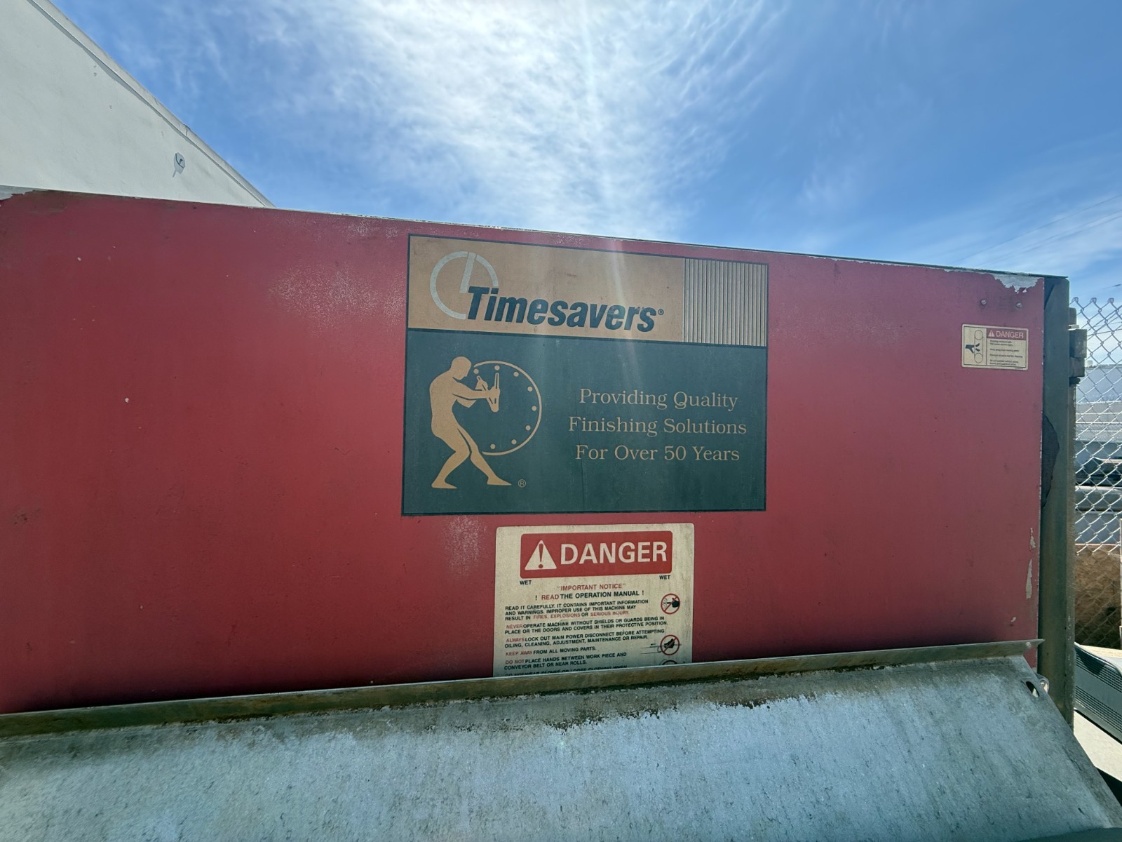Timesavers 24" Wide Belt Sander Industrial Wood/Metal Sander FOR PARTS/REPAIR