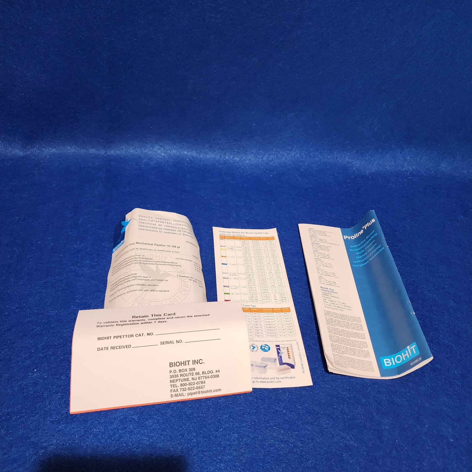 Biohit Sartorius Proline Plus Single Channel Pipette 10-100uL