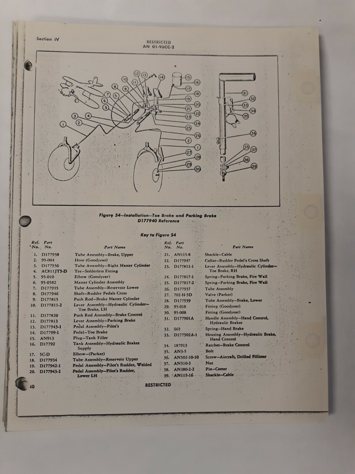 Beech Army Model UC-43 & Navy Model GB-2 Erection & Maintenance Instruction Copy