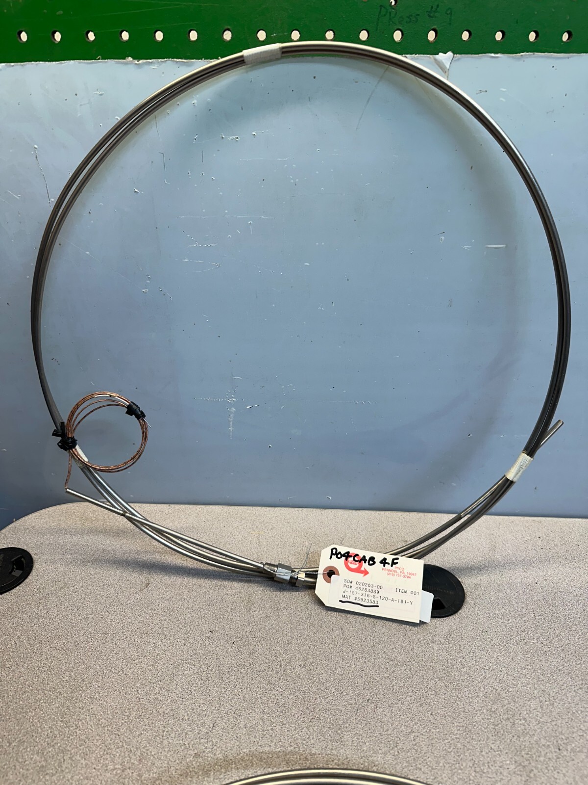 PYCO THERMOCOUPLE J-187-316-S-120-A-(8)-Y, NEW FREE SHIPPING