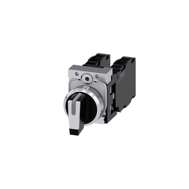 SIEMENS NON-ILLUMINATED SELECTOR SWITCH IN WHITE │ 3SU1150-2BL60-1LAO