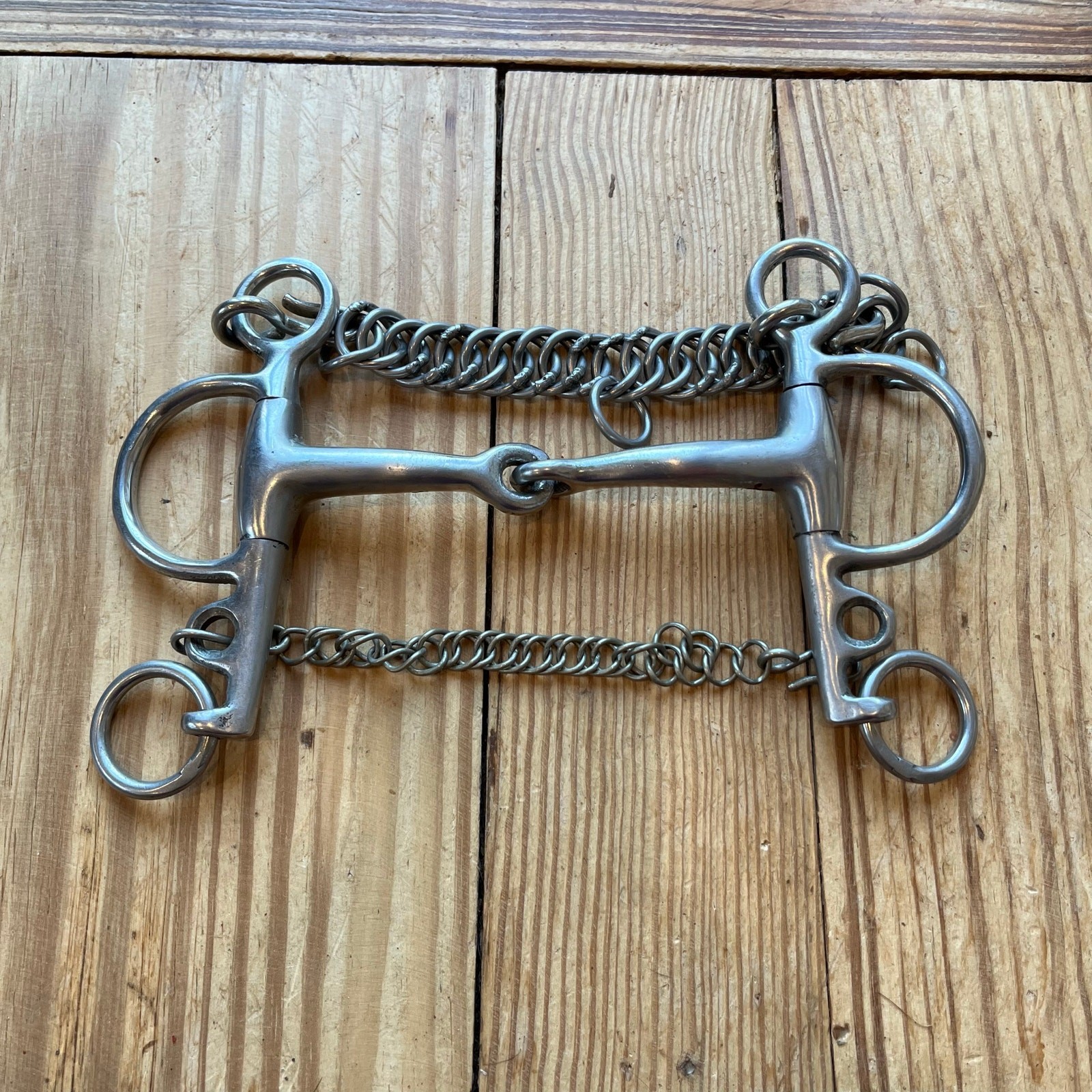 Single Joint Pelham Stainless Steel Horse Pony Bit 5”
