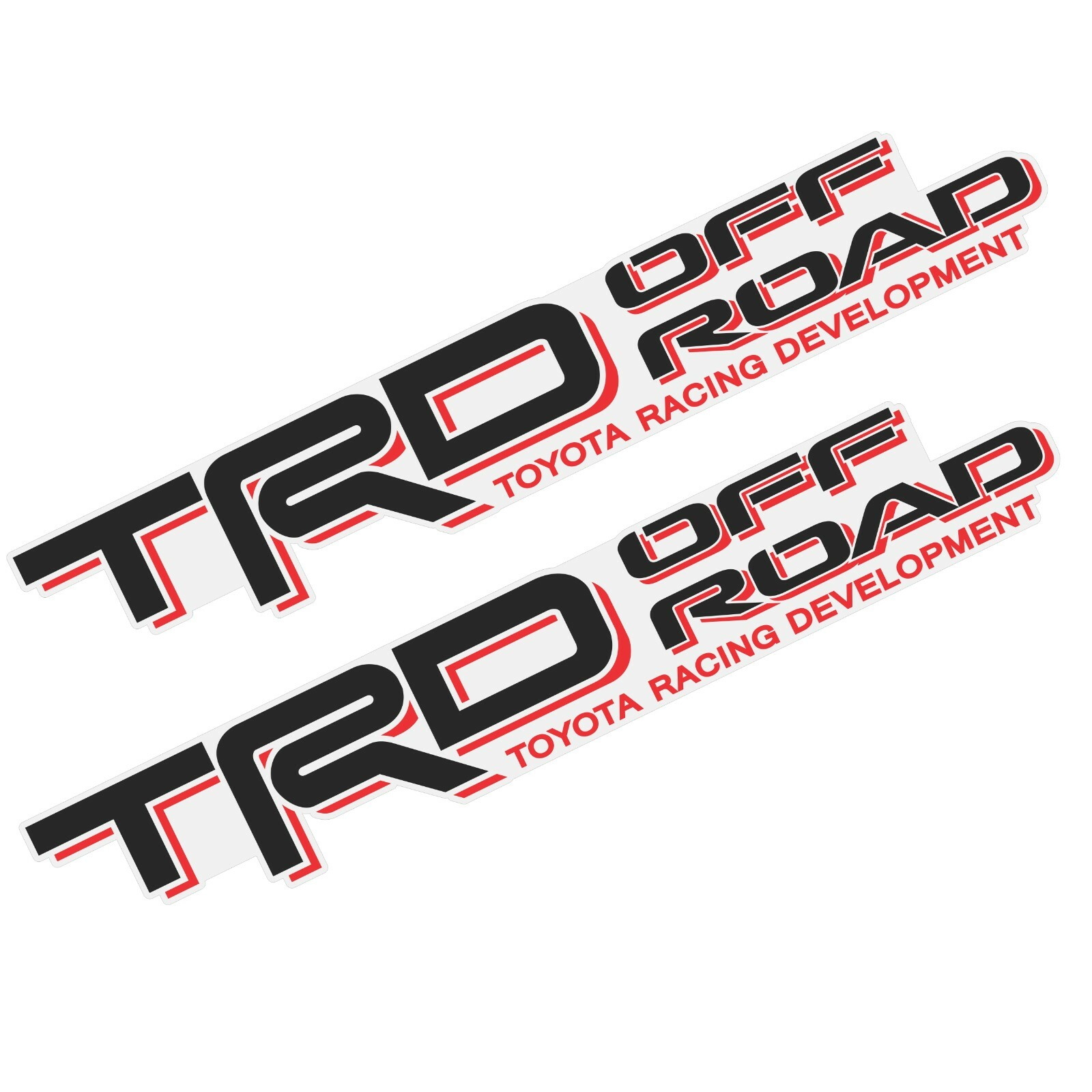 TRD Off Road Decals Toyota Tacoma Tundra 2005-2023 Clear Vinyl Bedside Set of 2