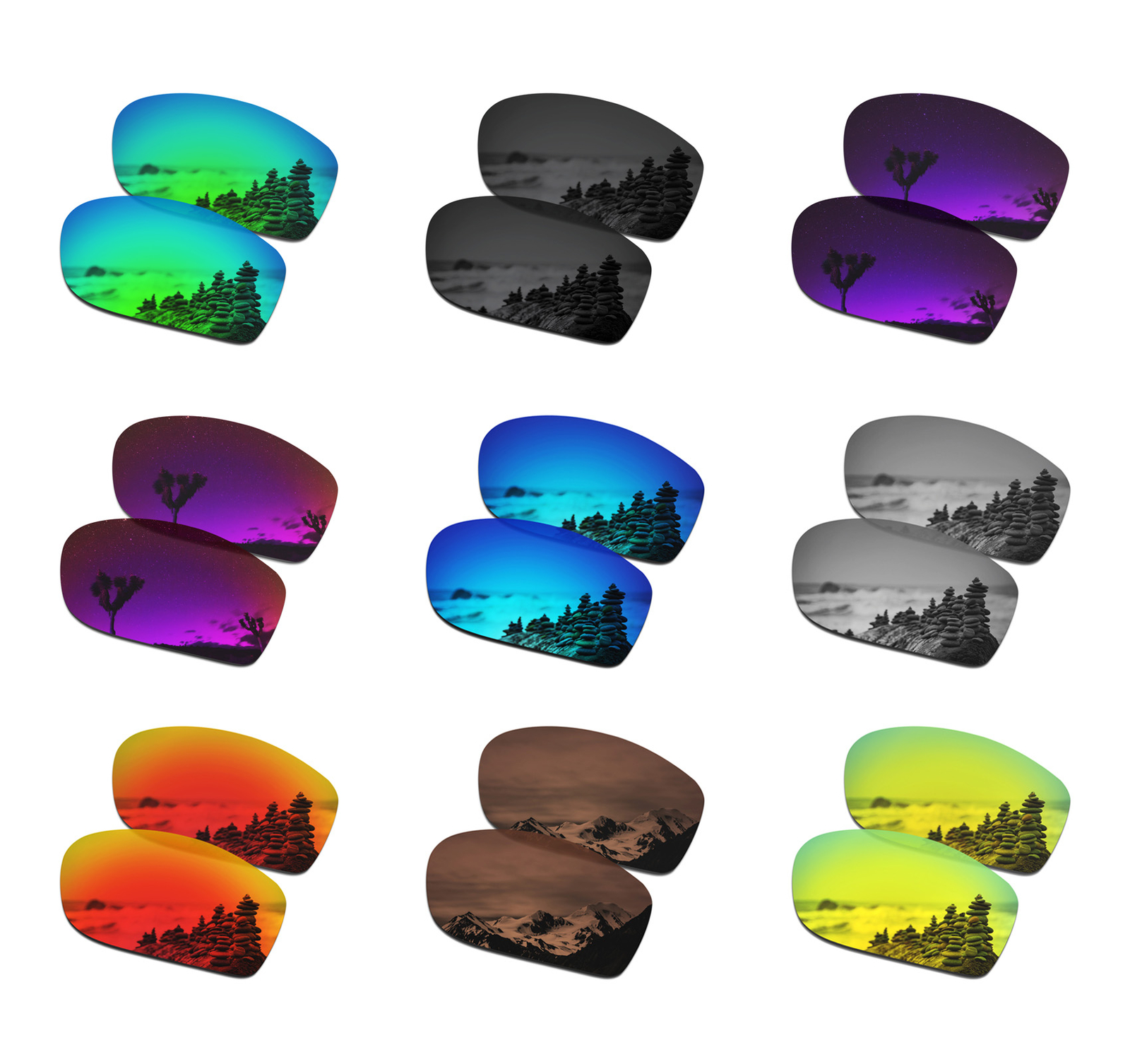SmartVLT Polarized Replacement Lenses for-Oakley Canteen 2014 OO9225 - Multiple