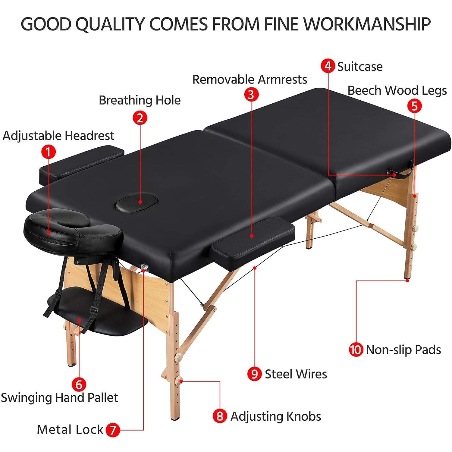 Massage Bed Portable Lash Bed Spa Bed Massage Bed Foldable