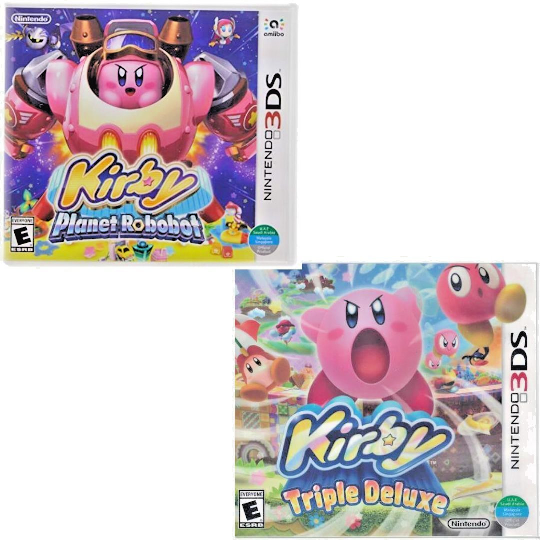Kirby Planet Robobot & Triple Deluxe 3DS Brand New Game Special Bundle