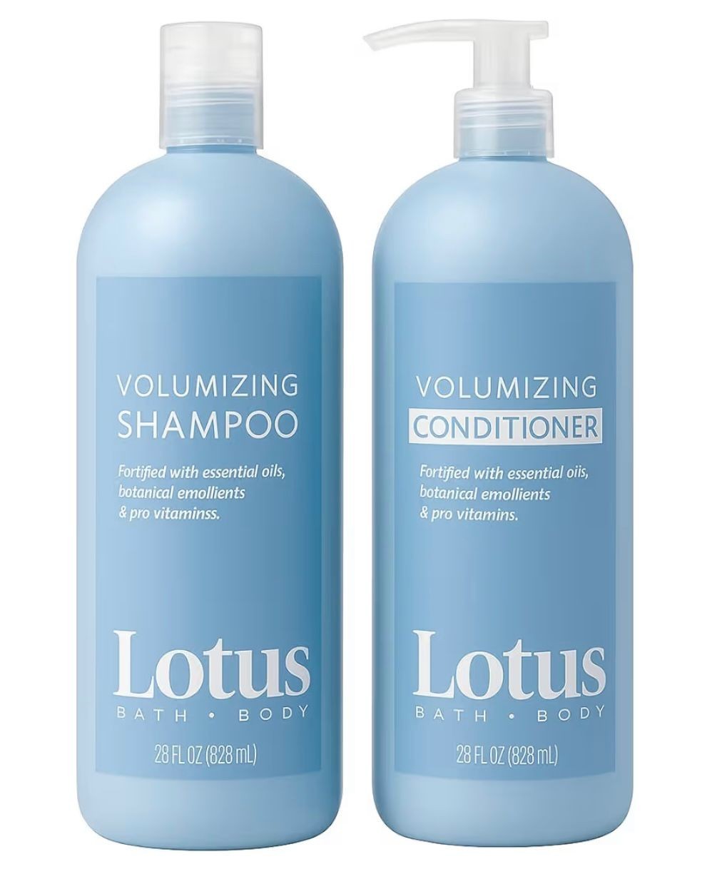Lotus Moisturizing Shampoo And Conditioner 28 Fluid Oz Each, Pumps Included