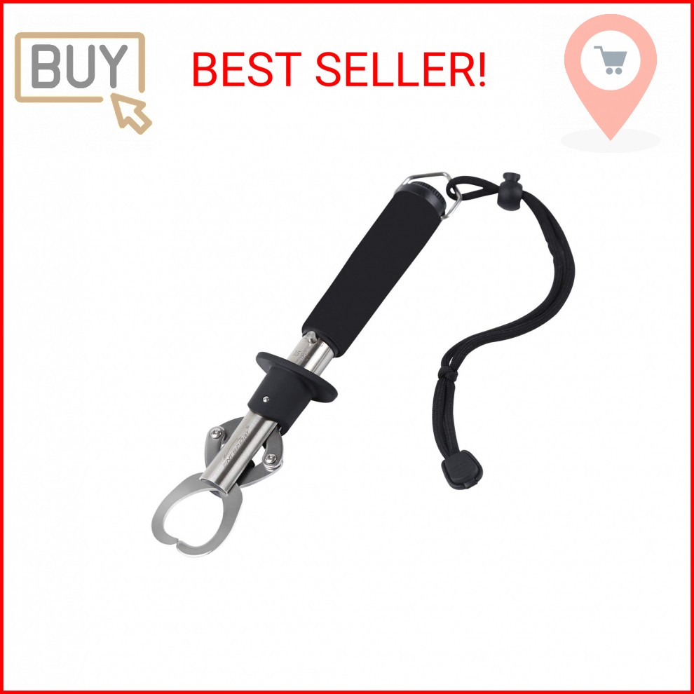Entsport Fish Lip Gripper Fish Scales Professional Fish Holder Stainless Steel F