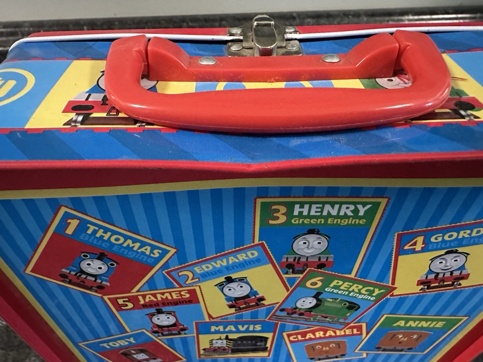 2005 Schylling Thomas The Tank Engine Lunchbox Tin Dents Photoed