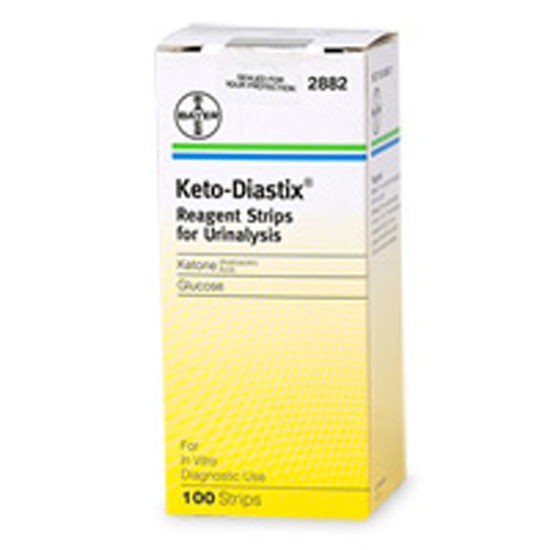 12 x 100 Keto-Diastix 2882 Reagent Strips Urinalysis Ketones Strips Exp 2027