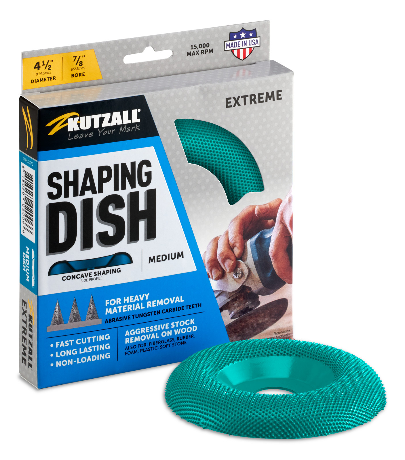 Kutzall Extreme Shaping Dish, Medium, 4-1/2" Diameter (114.3mm), (DW412X70)