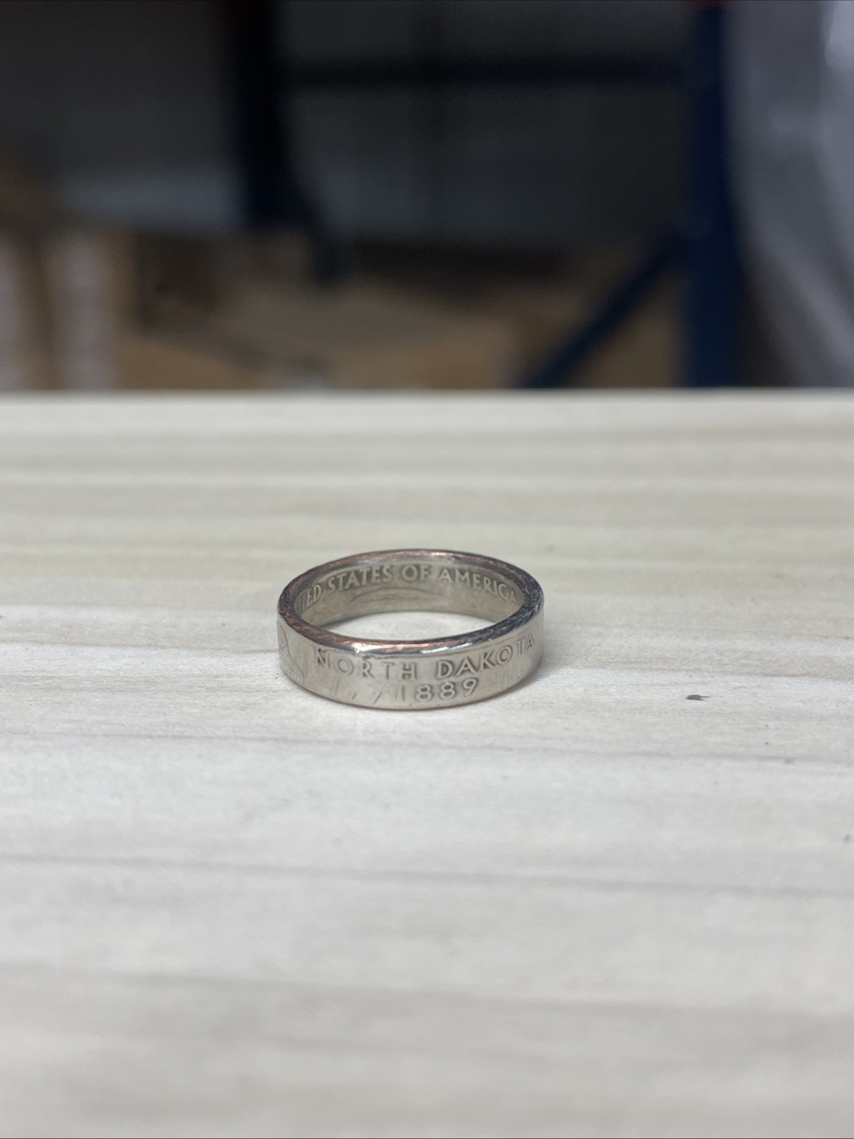 2006 North Dakota Quarter Ring Size 8