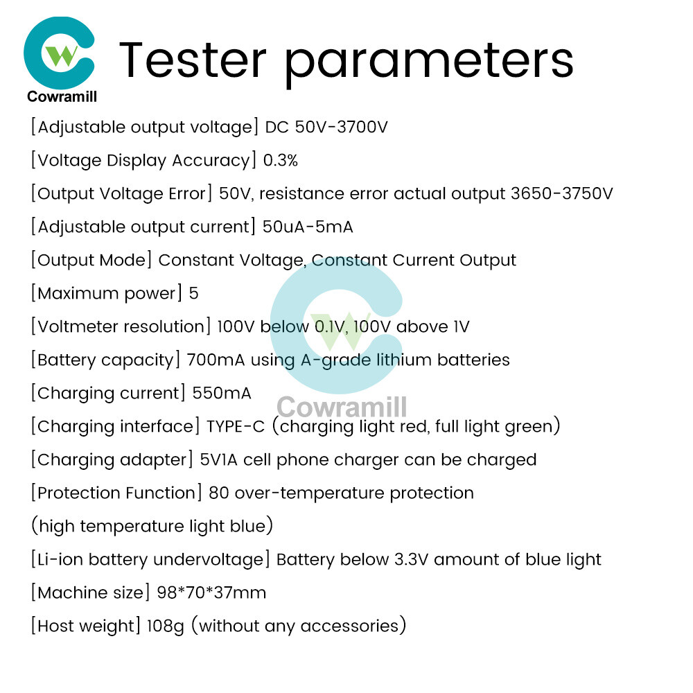 0-3500V IGBT Transistor Tester Diode MOS Triode LED MOV Withstand Voltage Tester