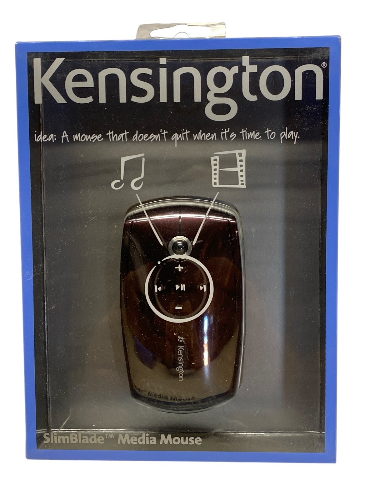 KENSINGTON SLIMBLADE MEDIA LAZER MOUSE (K72282US) BRAND NEW SEALED RARE DEEP PUR