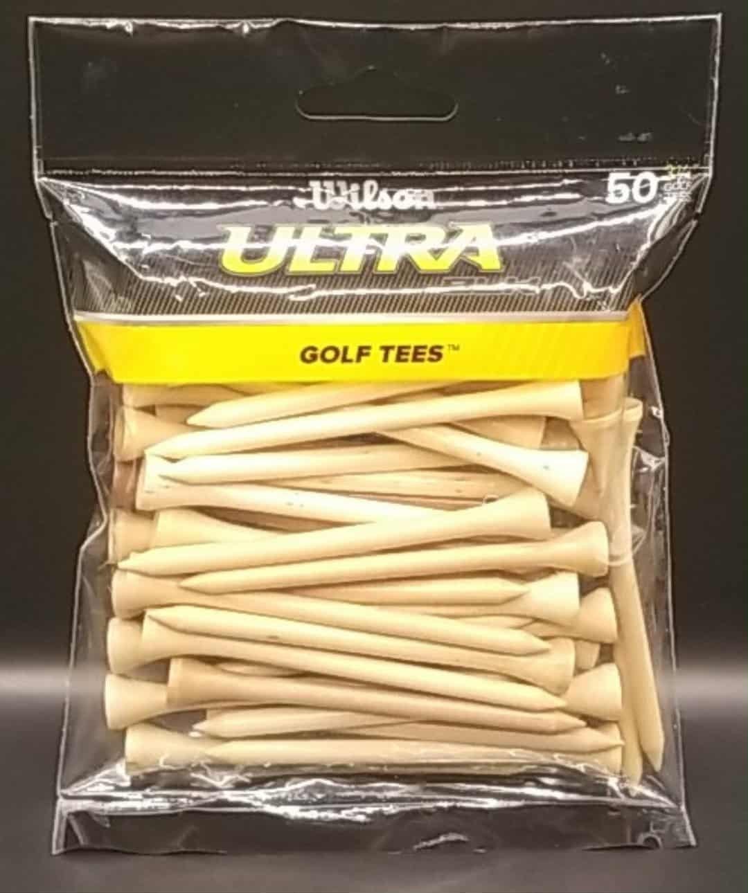 ⛳️ Wilson ~ Ultra ~ Golf Tees 3-3/4" Traditional Hardwood 50 Count