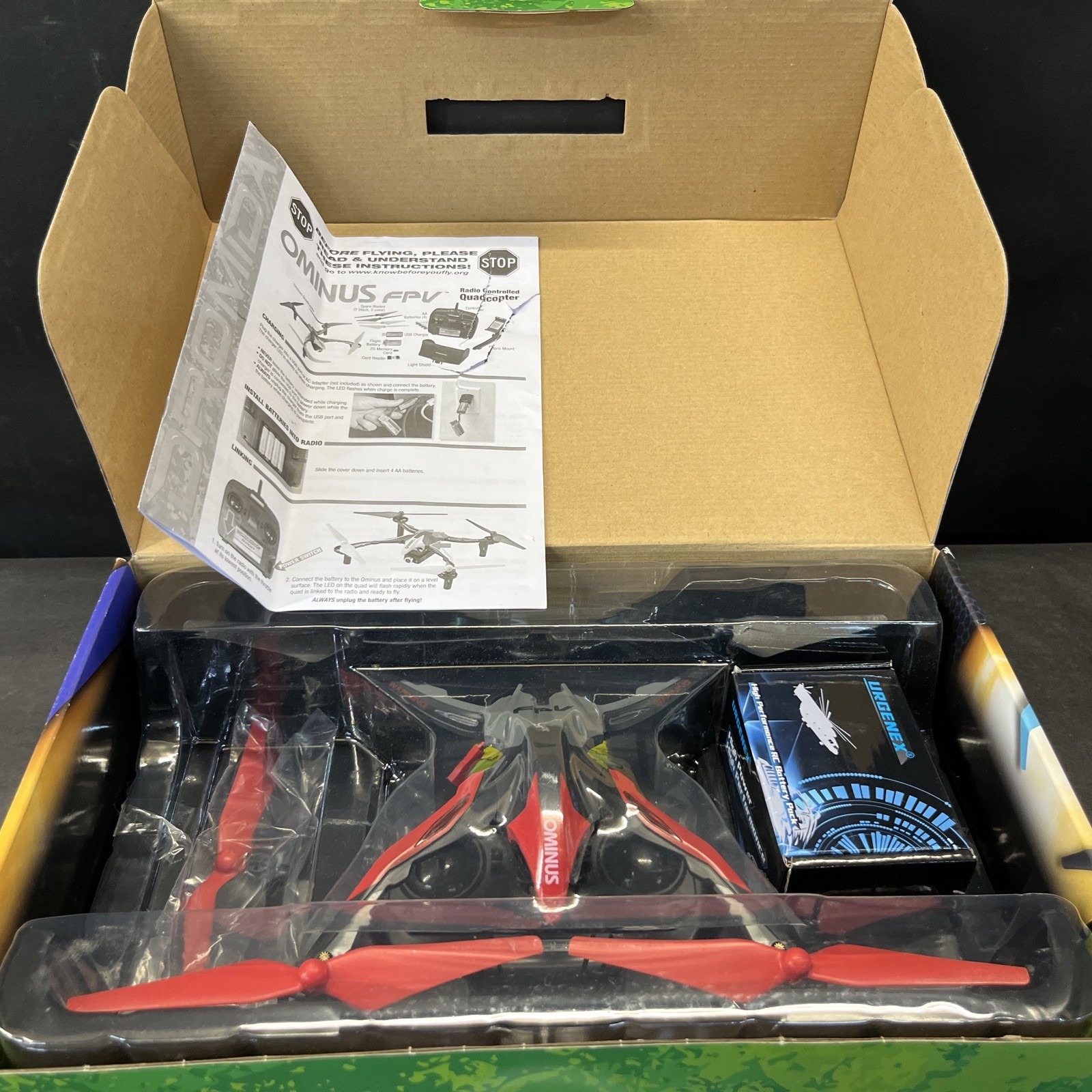 Red Dromida Ominus FPV UAV Quadcopter RTF HD Camera Drone Radio System & App