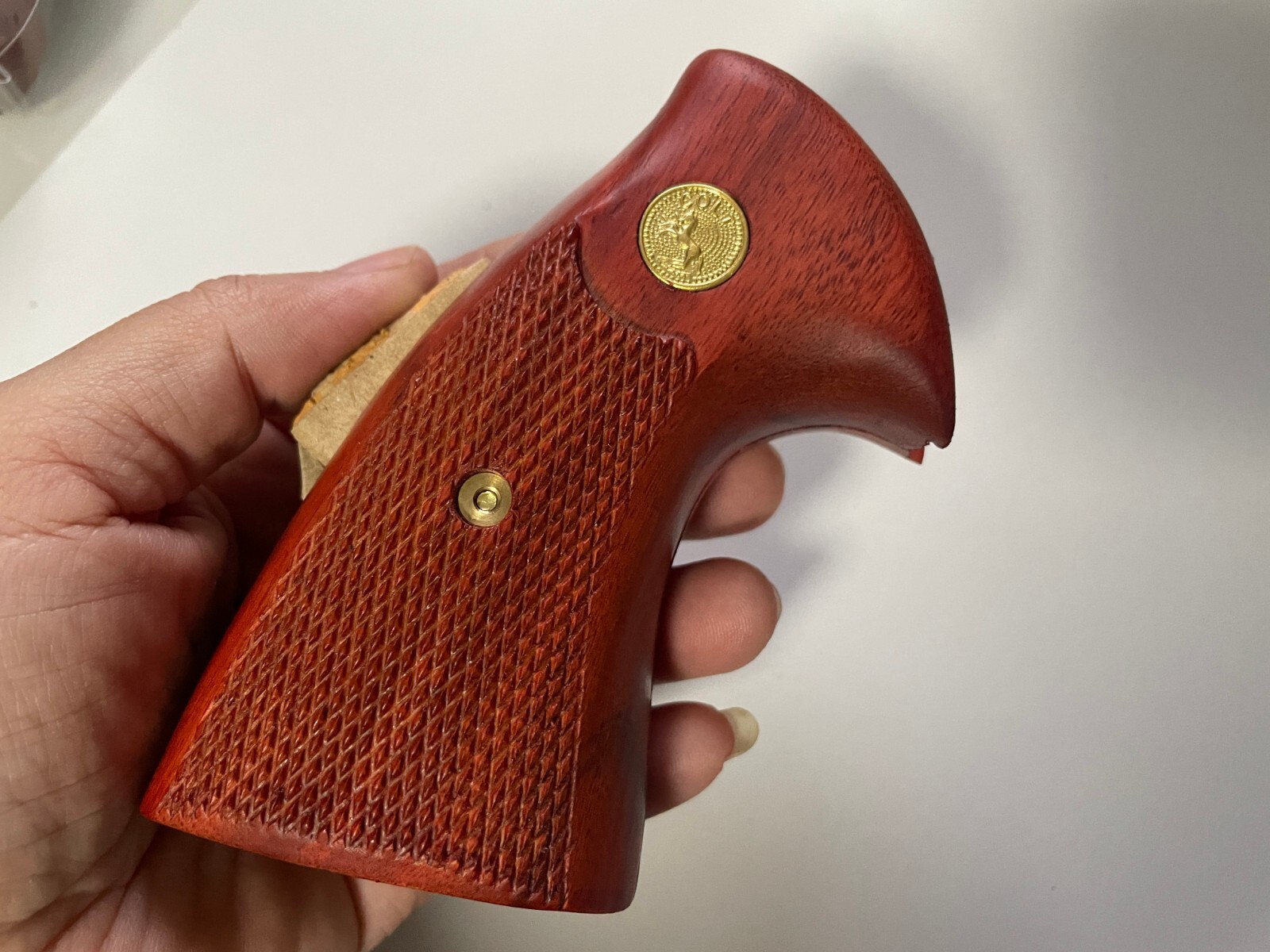 New Handle grips For Colt Python (I, E Frame) grip, Hard wood grips, handmade