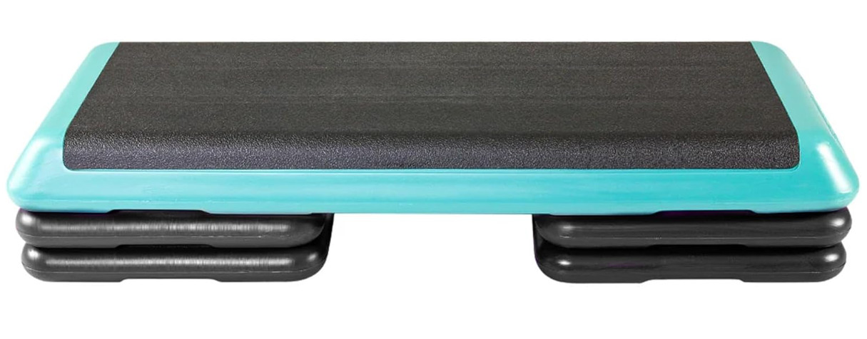 Plataforma Step Ajustable con 4 Elevadores para Ejercicio en Casa Fitness, Nuevo