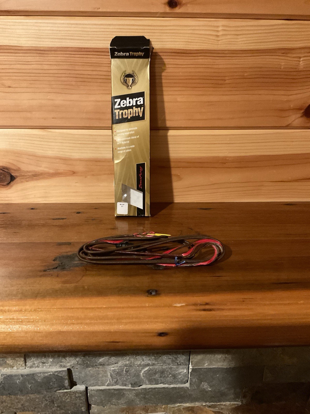 Mathews Z7 String - Zebra Trophy String - 86-7/8” Tan & Red