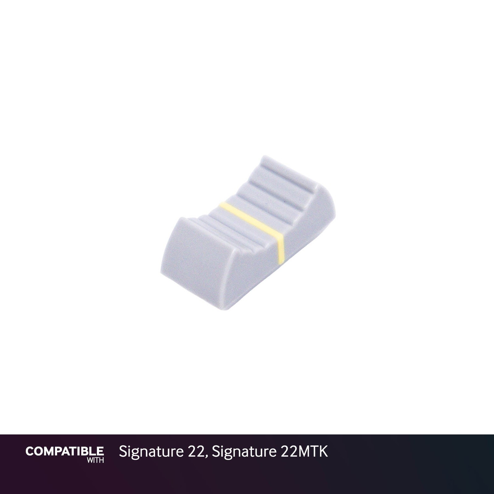 Soundcraft Gray/Yellow Fader Cap for Signature 22, Signature 22MTK