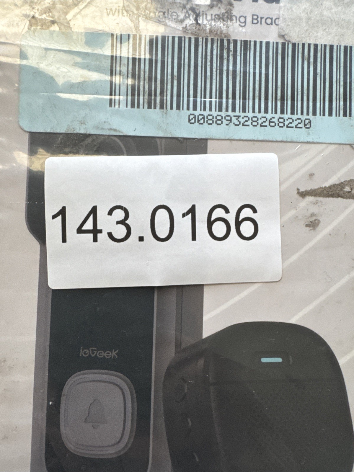 I.E. Geek Smart Video Doorbell Black