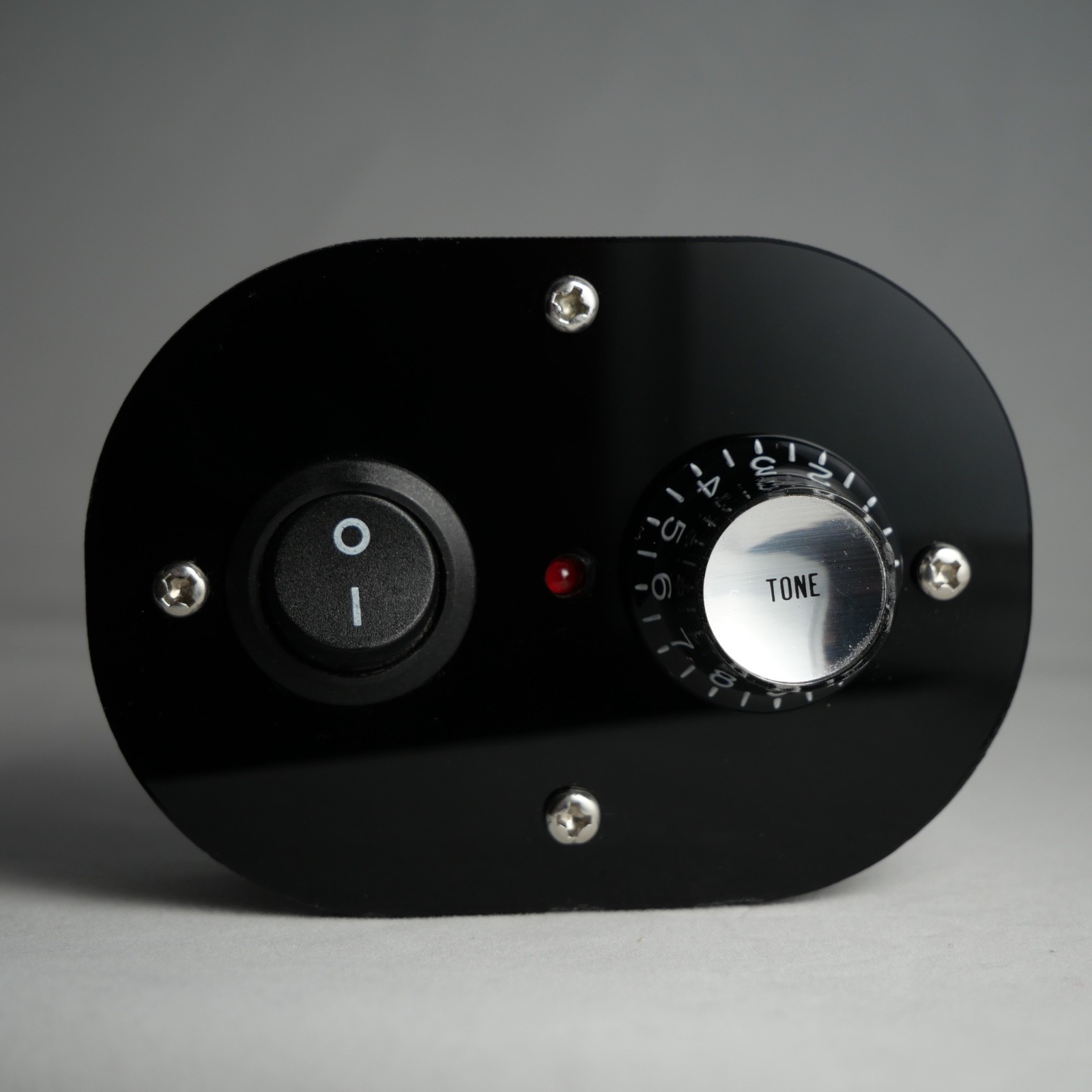 Black Acrylic Compact Midi Controller with 1 Latching Note Button Potentiometer