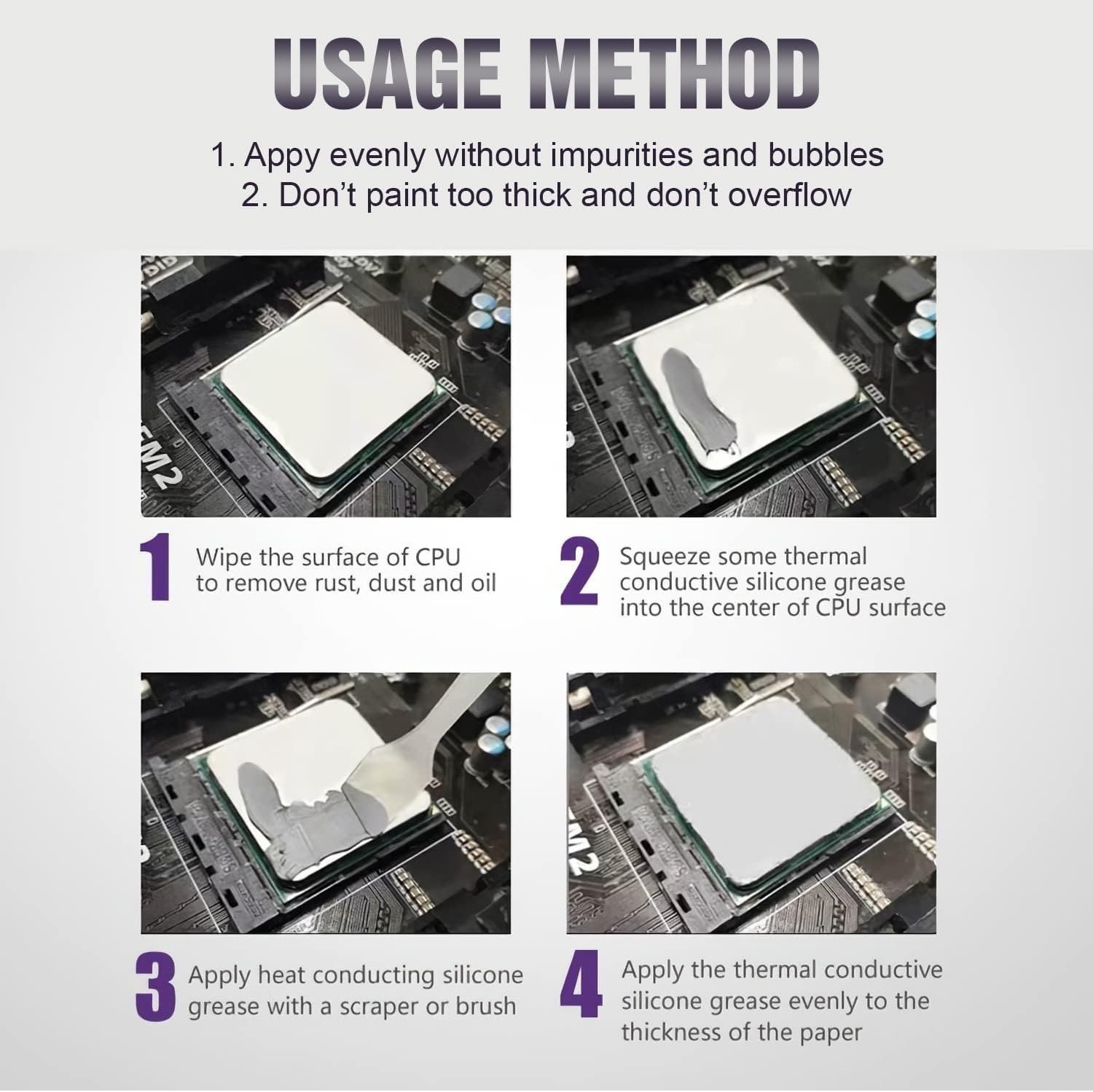 10-Pack 4g Thermal Paste, Premium Carbon Compound for CPU GPU PS4 PS5 Xbox Lapto