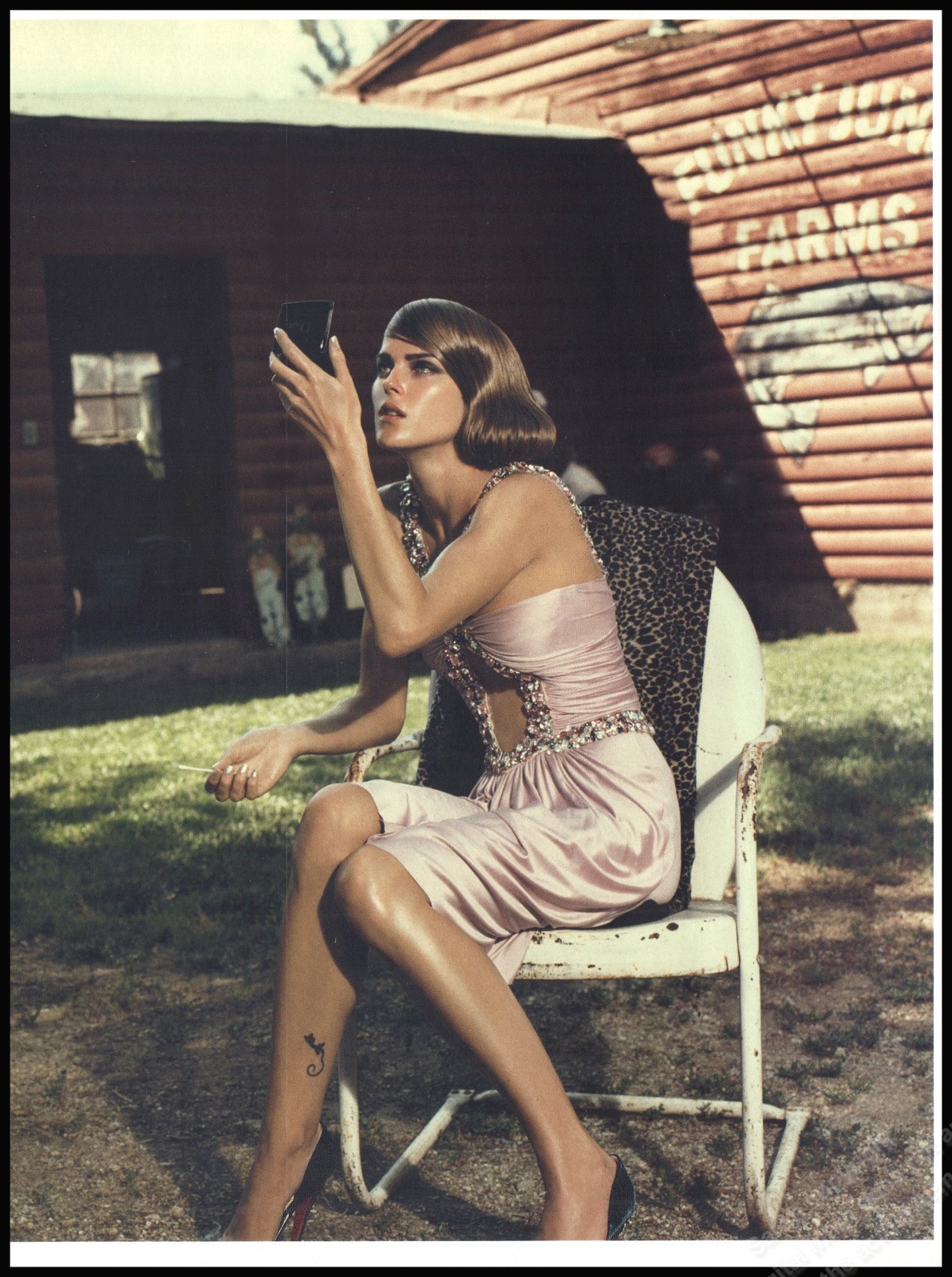 High Heels Magazine Print Ad Women Fashion Long Legs shoes 2003 -AC