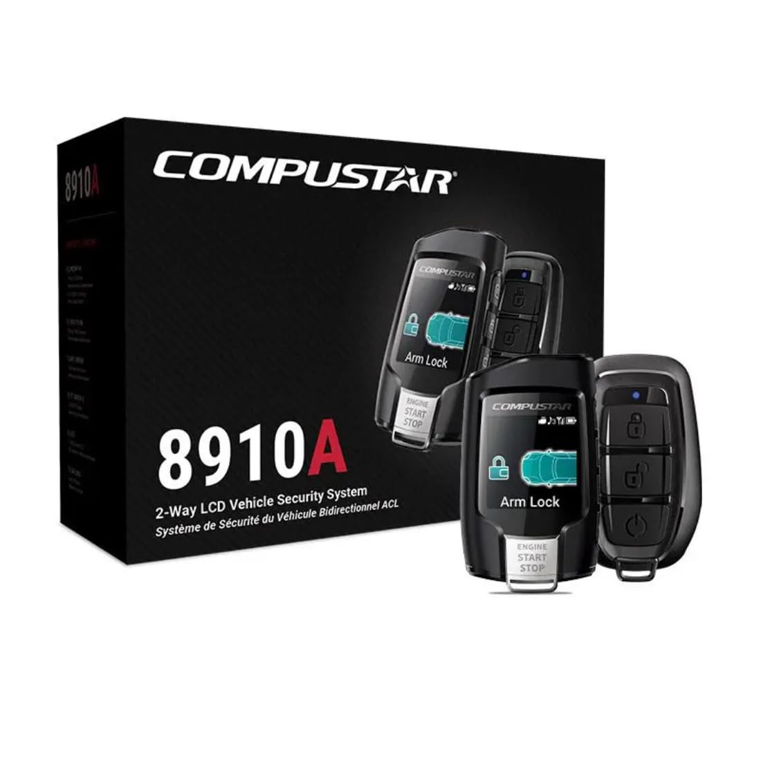Compustar CS8910-A 2-Way LCD Q9 FM Vehicle Security System Bundle ADD ON