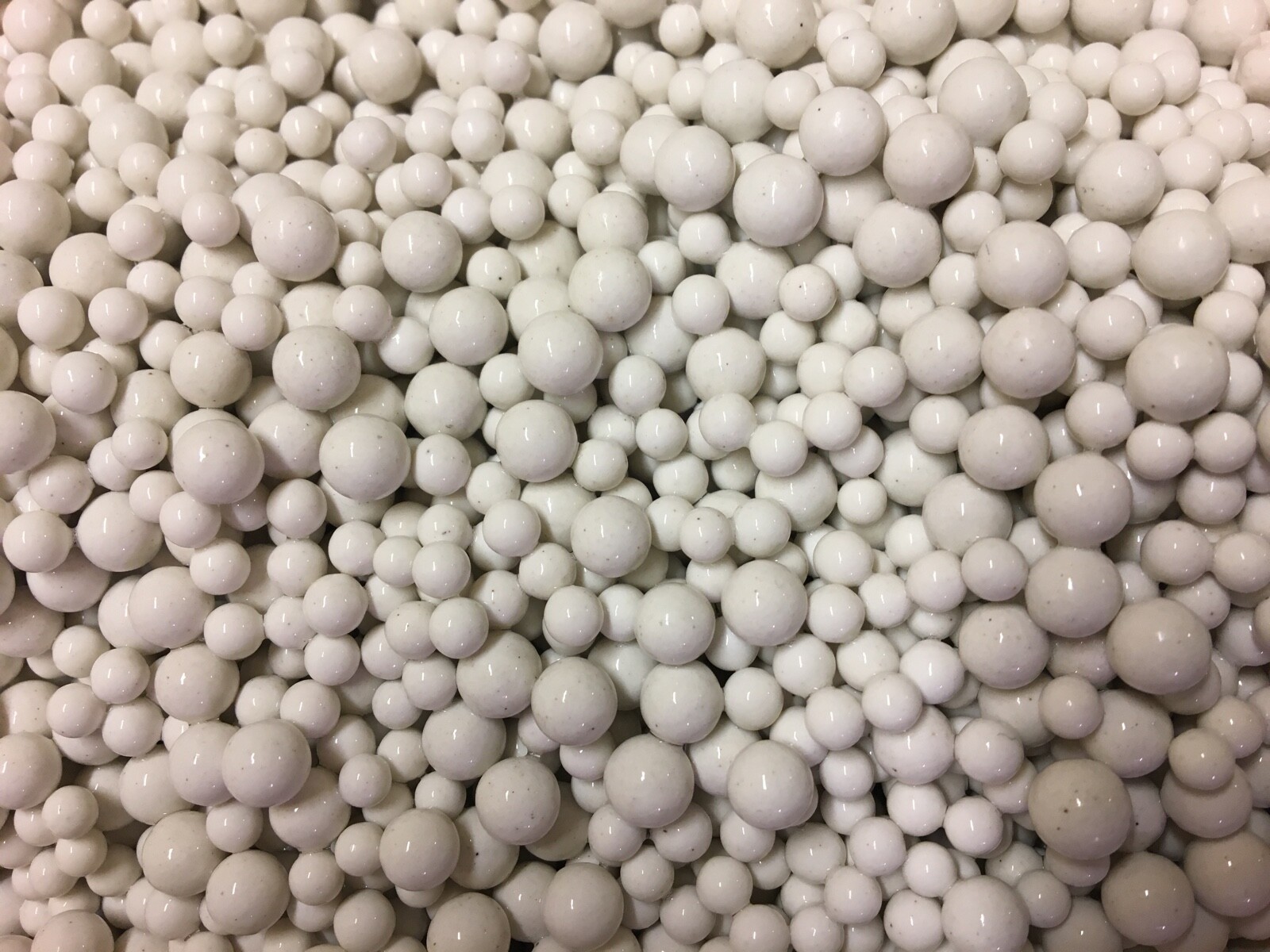 PORCELAIN 4mm & 6mm Mix  Balls-Shots Polishing Jewelry-Tumbling Media  16 Pounds
