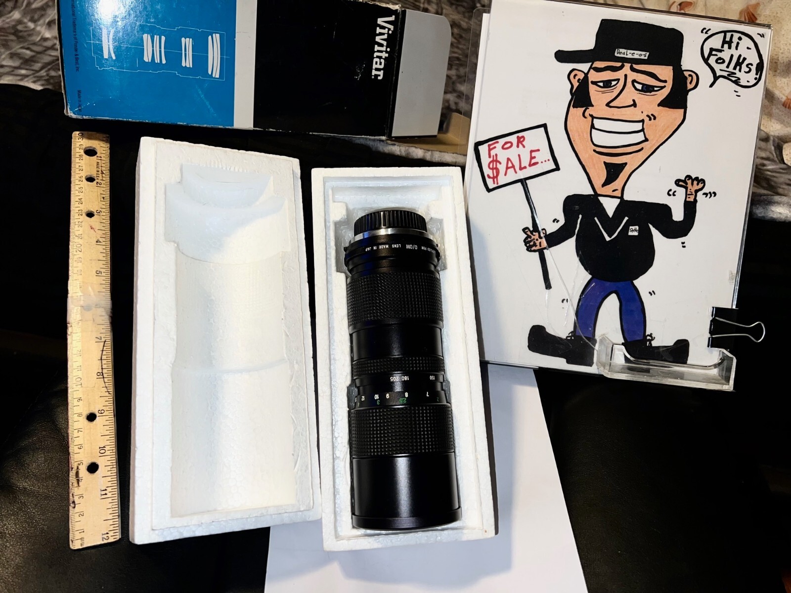 VIVITAR 85mm-205mm CLOSE FOCUSING AUTOZOOM Lens IN BOX WoW GEORGE S.DIBIE ESTATE