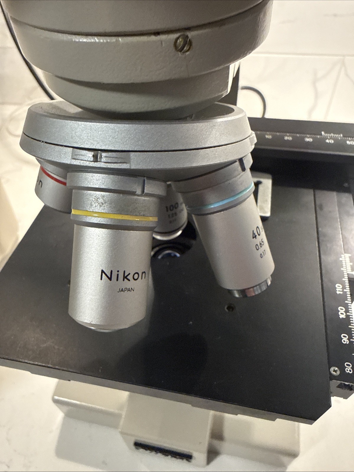 Nikon Model SC Binocular Microscope With Carry Case