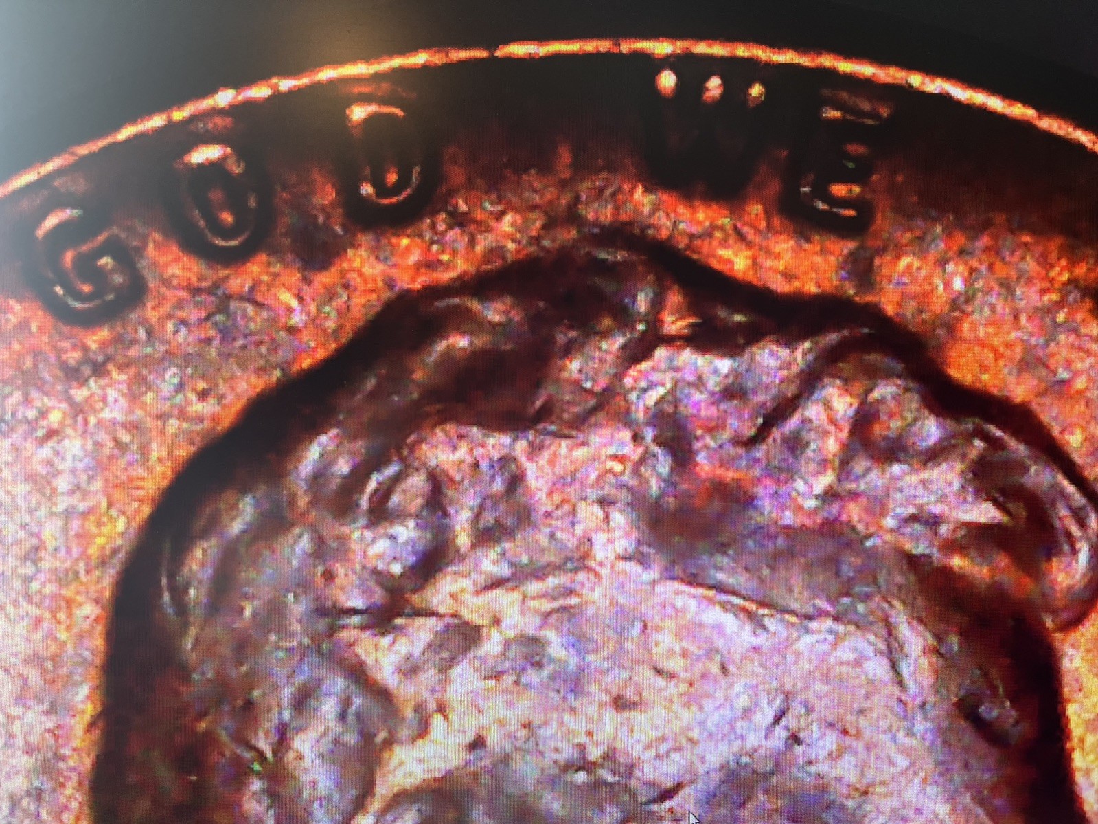 1958 Lincoln Wheat Cent Penny Error - Cracked Skull