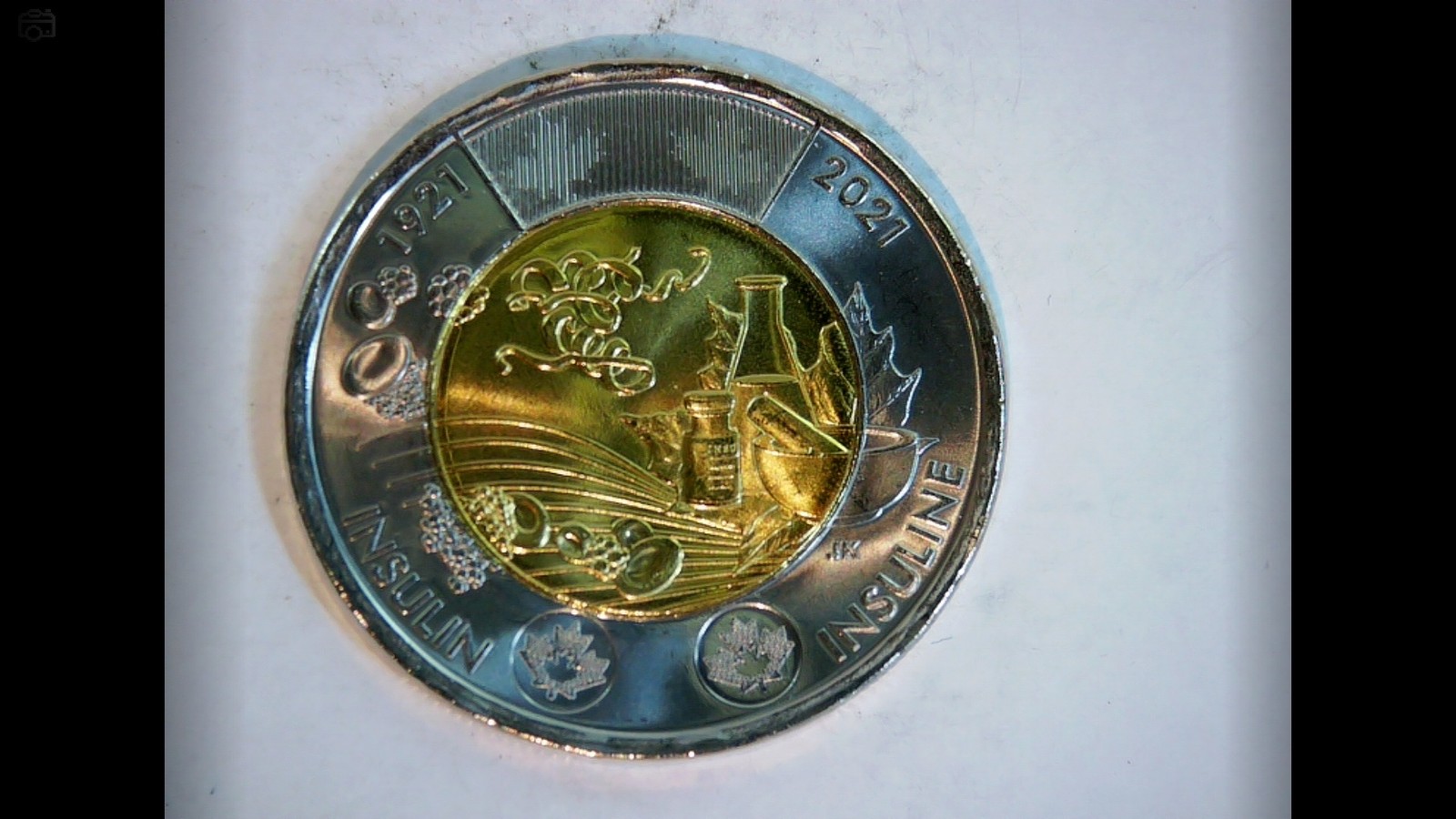 Canada 2021 2 Dollars Toonie (Insulin commemorative) Coin