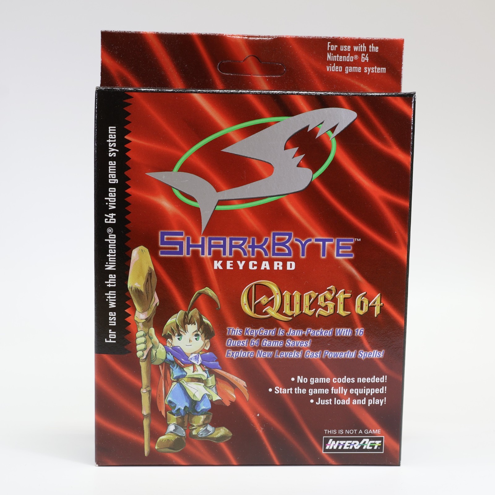 Sharkbyte Memory Keycard for Quest 64 (N64) New Sealed