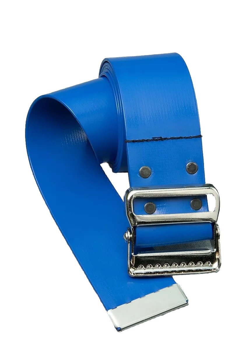 Gaitbelt Movement Vinyl Gait Safety Belt, Blue, 60" x 2"