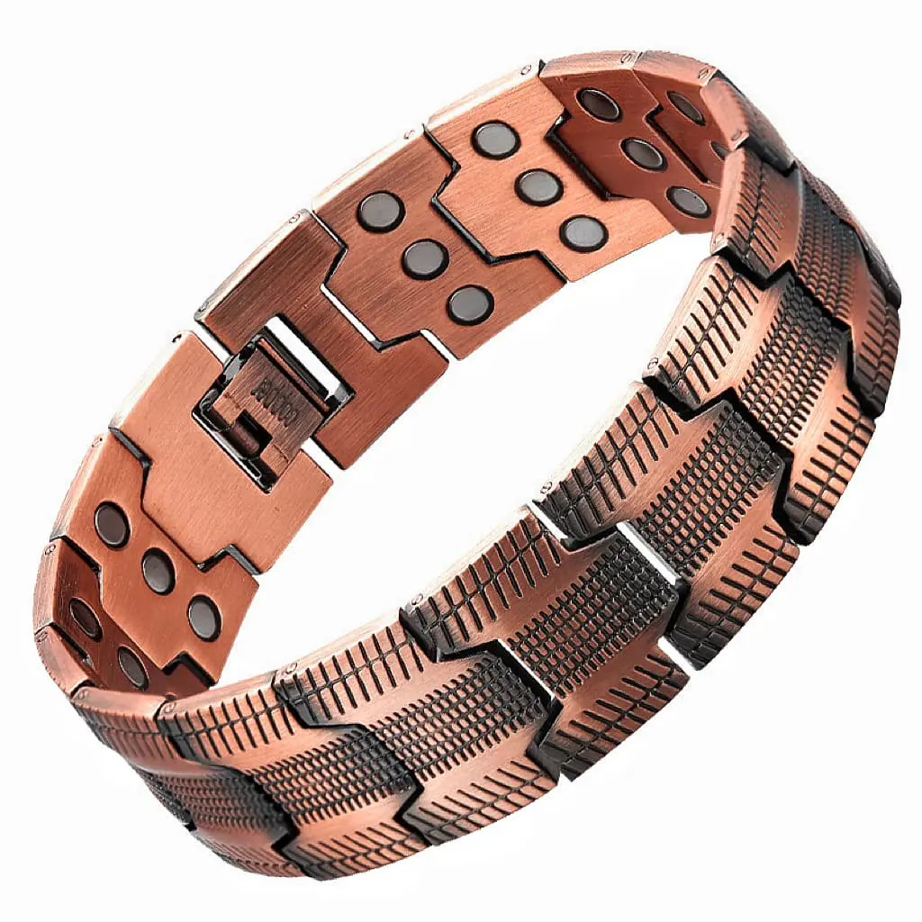 Copper Bracelet for Men, 3X Ultra Strength Magnetic Bracelets, 3500 Gauss Neodym
