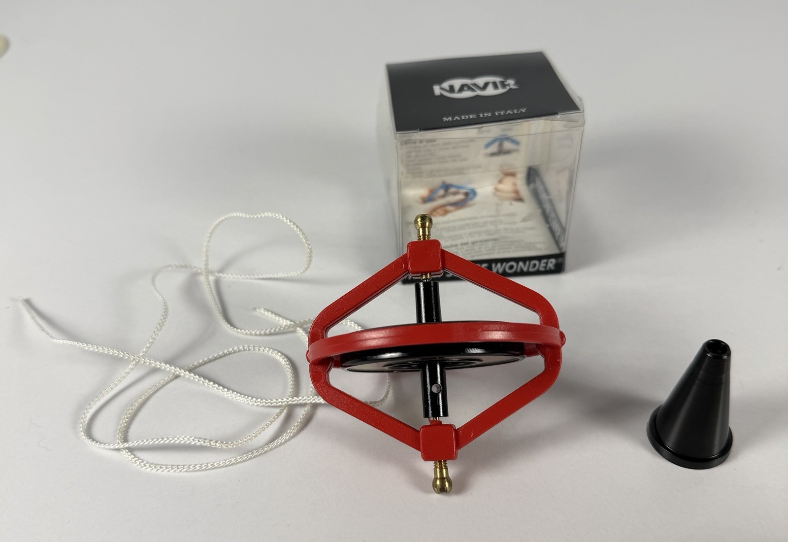 Navir Space Wonder Gyroscope w/ String, Stand & Manual