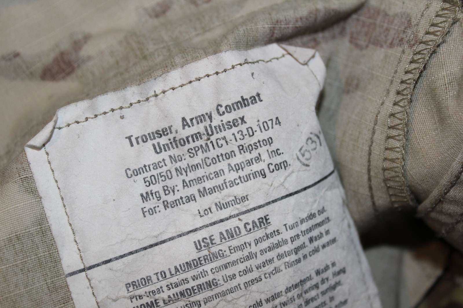Medium Long Army OCP Combat Uniform Pants Trousers Bottom Multicam Camo Ripstop