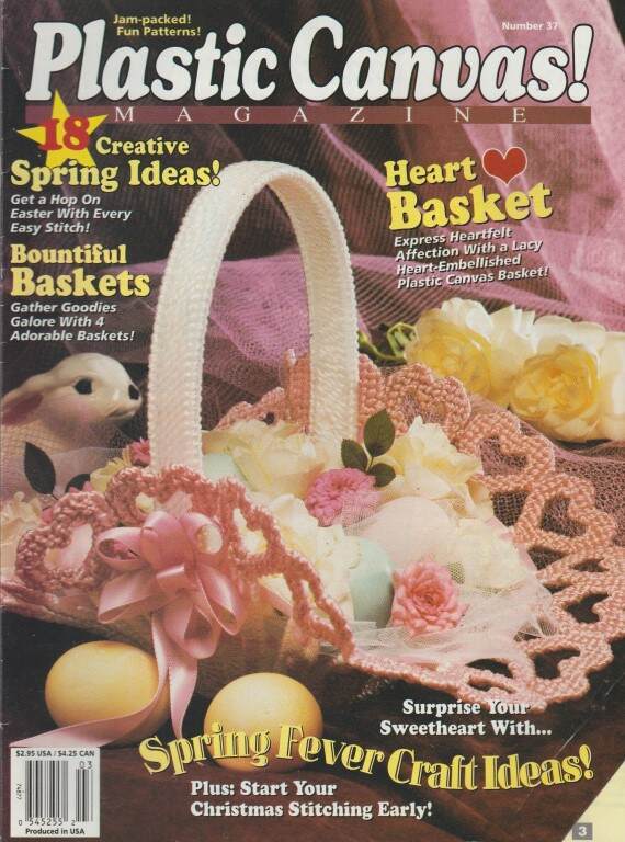 LOT/6 PLASTIC CANVAS! MAGAZINES NO. 37 THRU 42