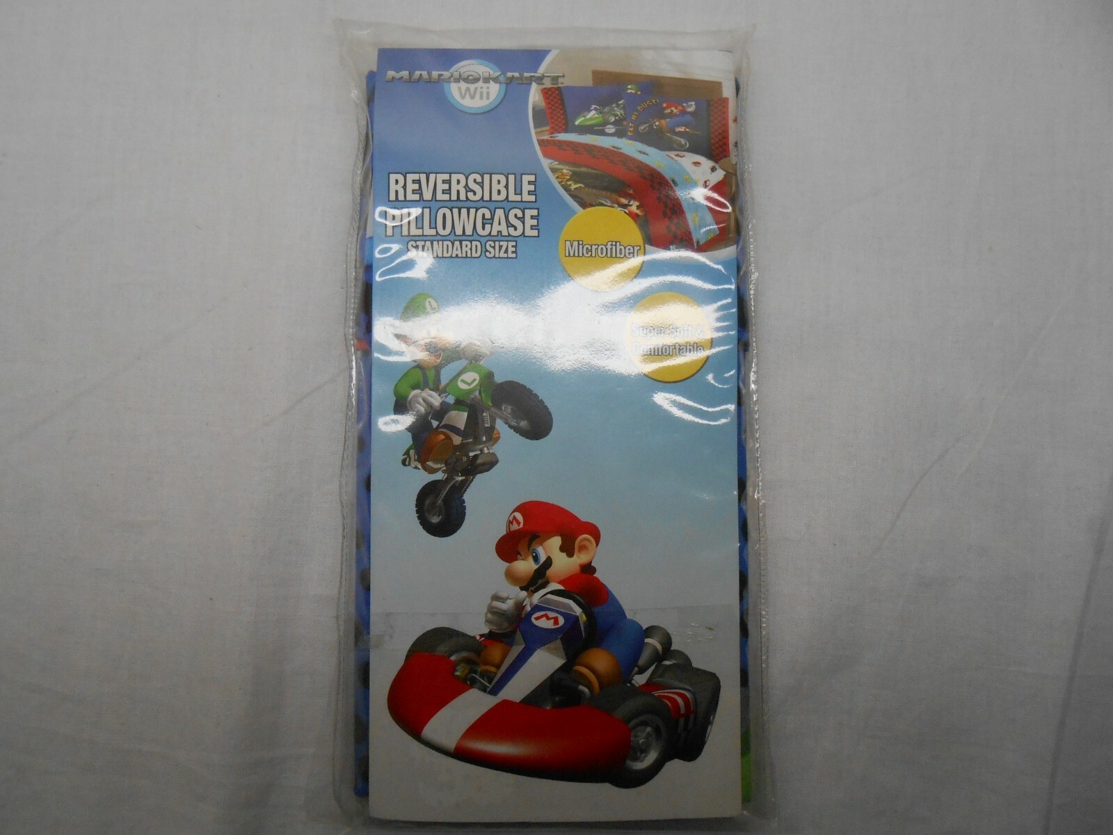 Mariocart (WII) Reversible Pillowcase (Standard Size)