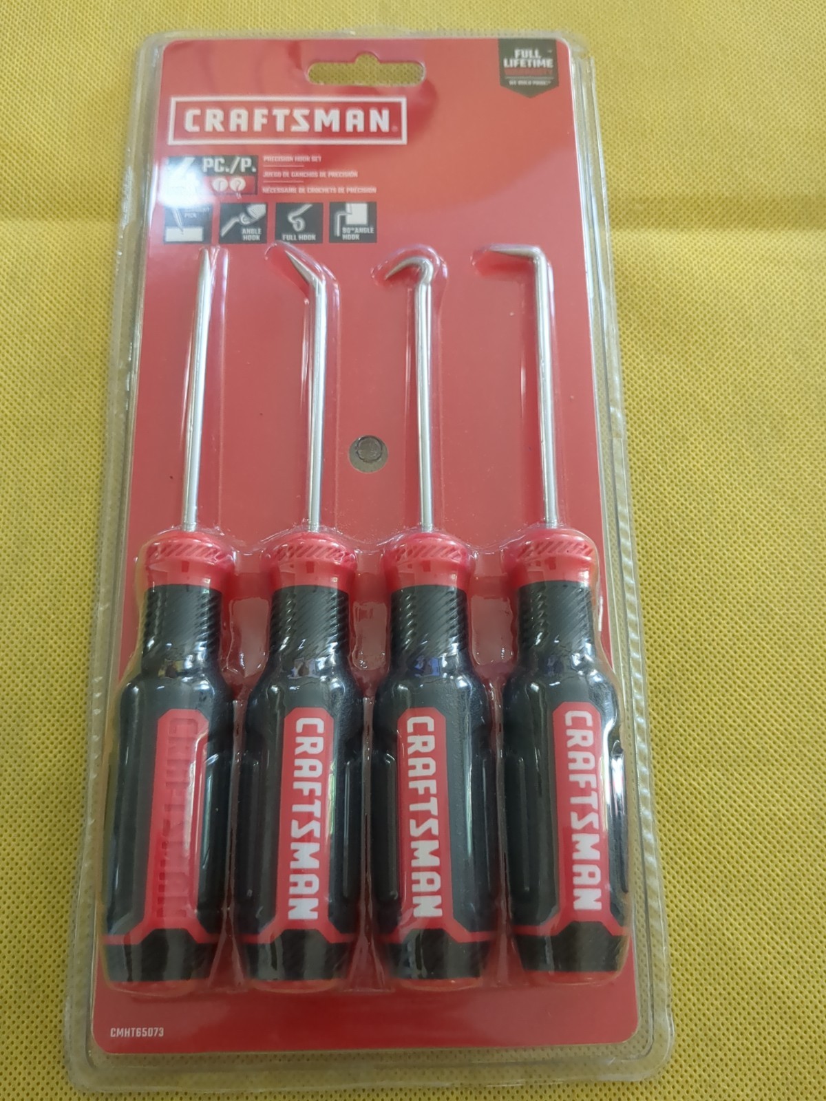 CRAFTSMAN 4 Piece Precision Hook Set straight, angle, full, & 90 degree LIFETIME